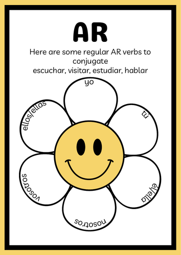 verb conjugation flowers