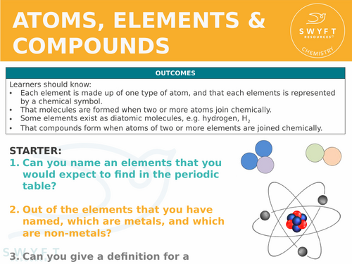 NEW WJEC (2026) GCSE Science - Atoms, elements and compounds