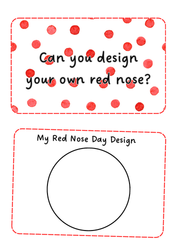 Red Nose Day - design a red nose