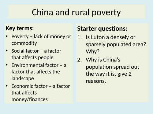 Poverty in China