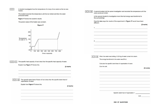 AQA trilogy- Specific latent heat masterclass