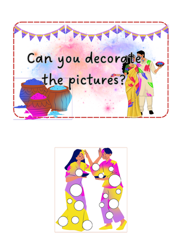 Holi - Loose parts decorating