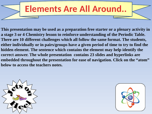 Elements are all around