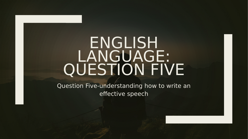 English Language: Question Five Dog Ownership