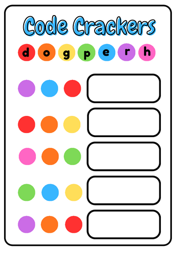 Phonics crack and code