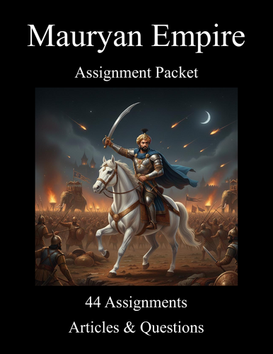 Mauryan Empire Worksheet Packet (40+ Assignments)