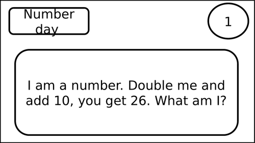 Number day UK competition