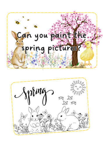 Spring - paint the pictures