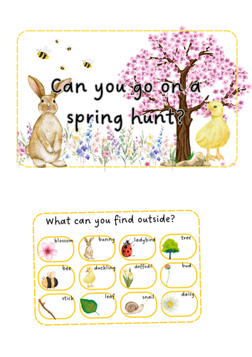 Spring - Spring walk hunt