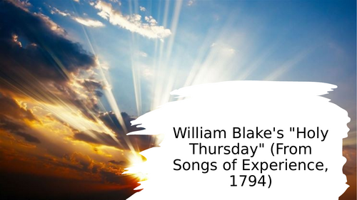 A'LEVEL LITERATURE - EDEXCEL - THE ROMANTICS POETRY