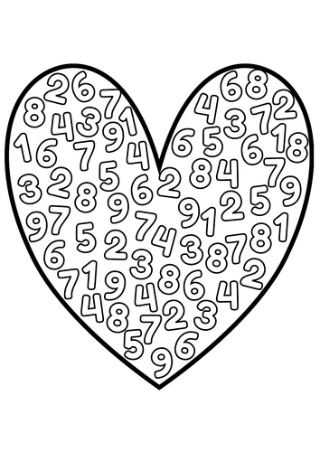 Valentine numbers and subitising