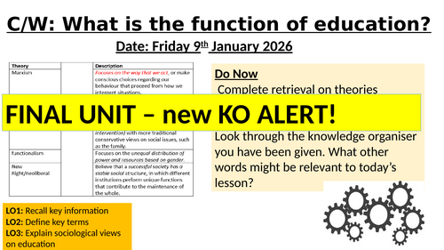 GCSE Functionalist views of education