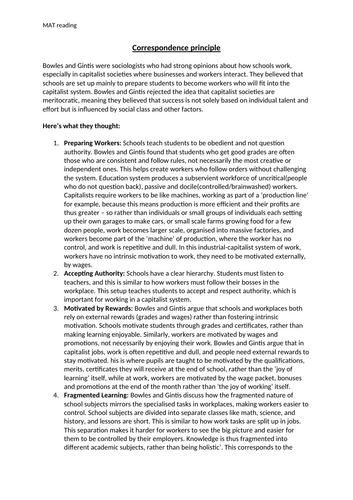 Marxist views of education