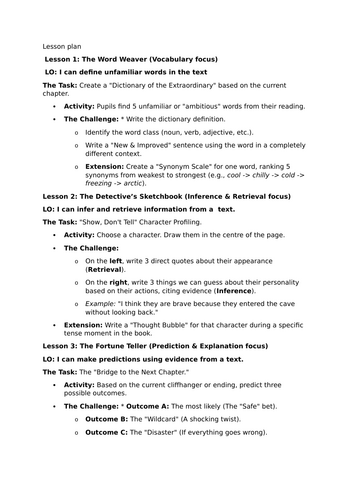 Year 5 Guided Reading - independent activities linked a variety of reading viper and reading gems