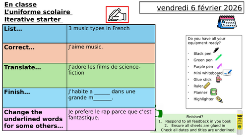 French- Uniform/clothes bundle
