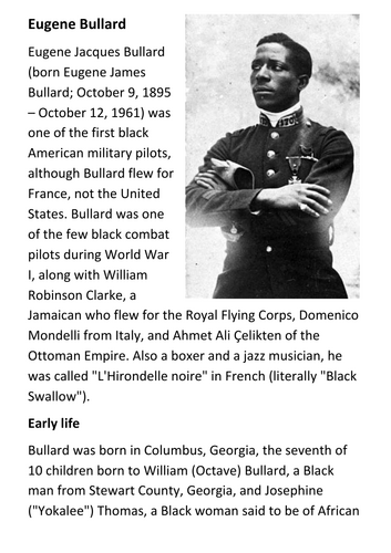 Eugene Bullard Handout