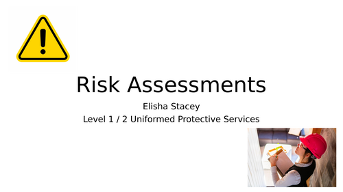 How to Complete Risk Assessments for Land & Water Activities | NCFE UPS L1/2