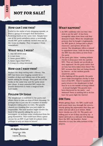 Dungeons and Dragons for Students - All Bundle Pack