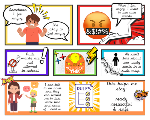 Social Story: Feeling Angry & Using Appropriate Language