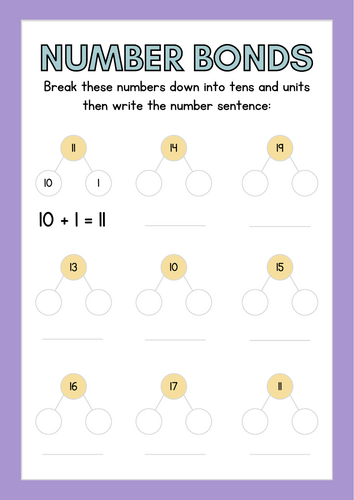 Addition & Number Bonds to 50: Part-Part-Whole