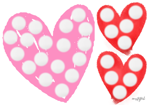 Valentines Heart Loose Parts