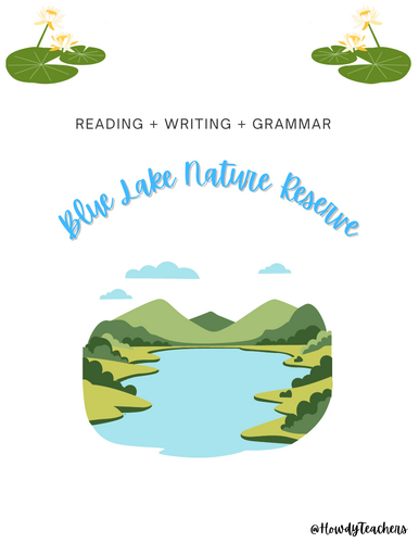 Lake and Ponds Ecosystems Reading Comprehension + Grammar + Writing Bundle