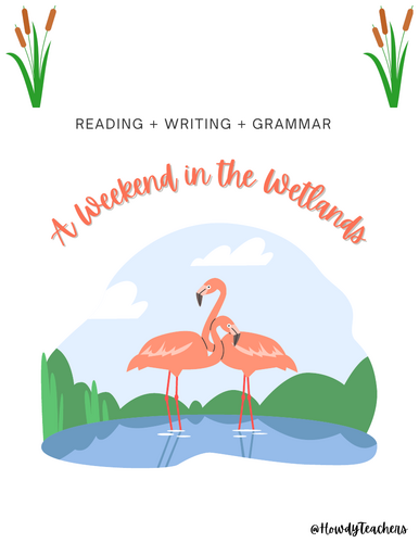 Wetlands Ecosystem Reading Comprehension + Grammar + Writing Bundle