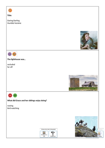 The Write Stuff: Grace Darling Y2 Biography Writing Unit (Vocabulary Vaults Only)