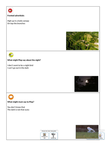 The Write Stuff: The Owl Who Was Afraid of the Dark Y2 Narrative Writing Unit Vocabulary Vaults Only