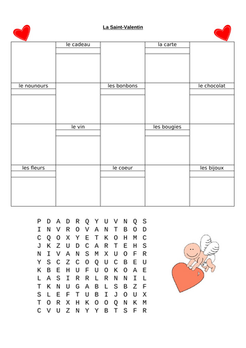 La Saint-Valentin / Valentine's Day - French