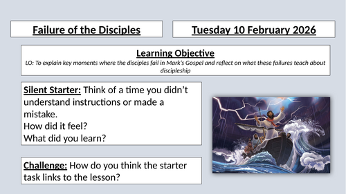 Mark's Gospel - Lesson 3 - Failure of the Disciples