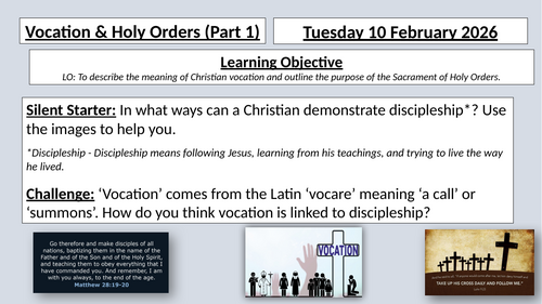 Mark's Gospel - Lesson 4 - Vocation and Holy Orders (Part 1)