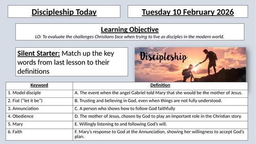 Mark's Gospel - Lesson 8 - Discipleship Today