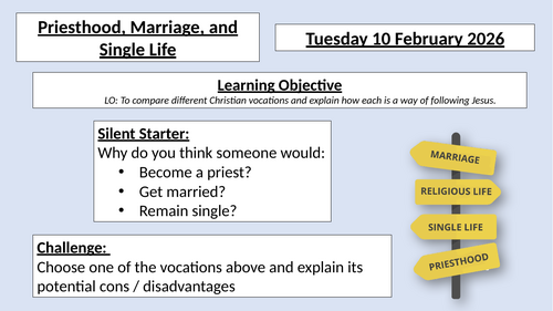 Lesson 14 - Priesthood, Marriage and Single Life