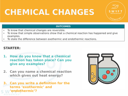 NEW WJEC (2026) GCSE Science - Chemical Change