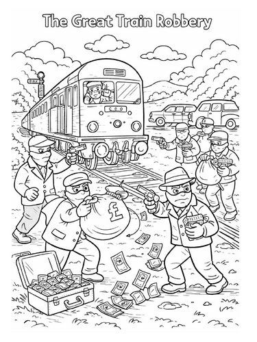 The Great Train Robbery 1963 coloring picture