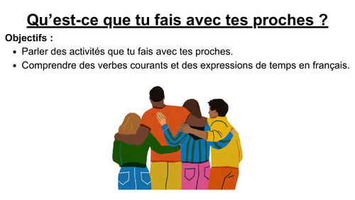 French - Talking about activities you do with friends (L'amitié)