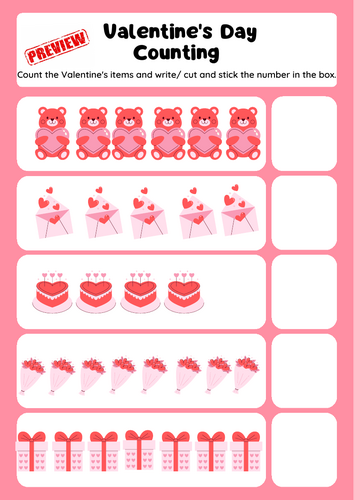 Valentine’s Day Counting to 20 – Fun & Engaging Math Practice!
