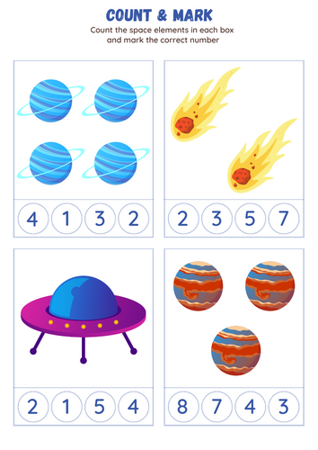 Space Counting and Matching Numbers 1–20