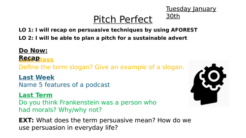 Dragons Den Pitch using DAFOREST-Persuasive Writing