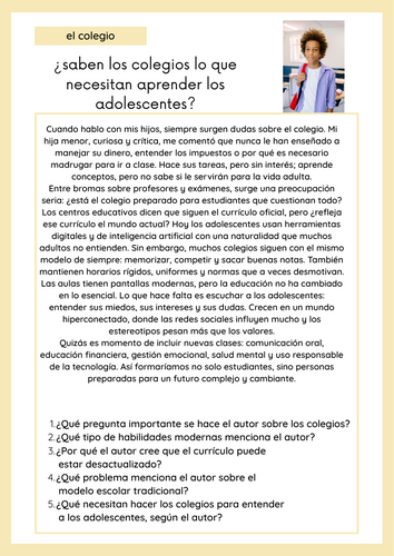 los colegios reading (challenging)