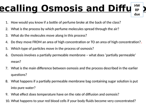AQA GCSE Biology - B1 - Active Transport