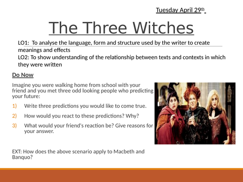 The Three Witches in Macbeth