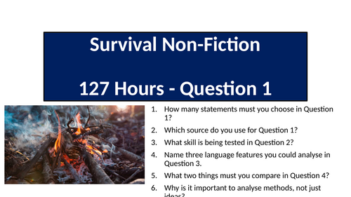 AQA English Language Paper 2 Question 1 - 127 Hours