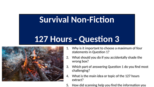 AQA English Language Paper 2 Question 3 - 127 Hours