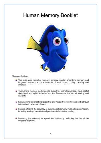 AQA Memory Booklet