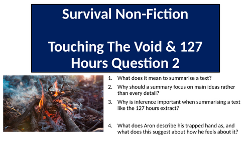 AQA English Language Paper 2 Question 2 - 127 Hours and Touching the Void