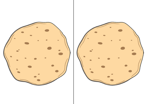 Pancake Faces -cutting skills activity