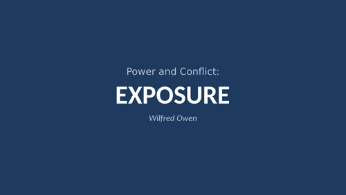 Power and Conflict - Exposure