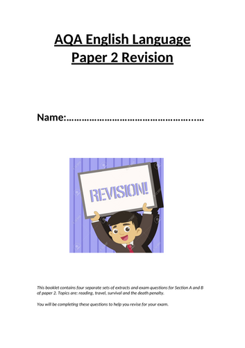 AQA English Language Paper 2 Revision Booklet